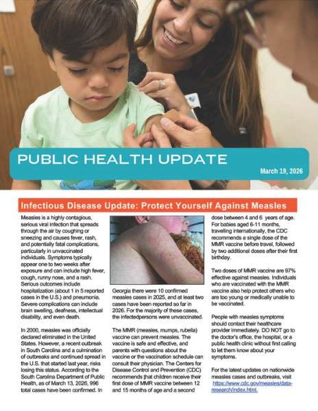 Public Health Update: March 2026